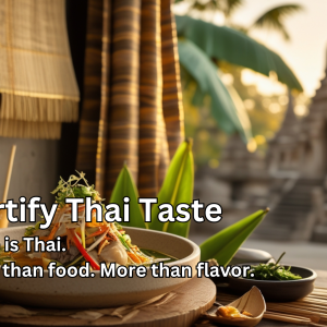 Certify Thai Taste – Where Thai Taste Becomes Global Cultural Power
